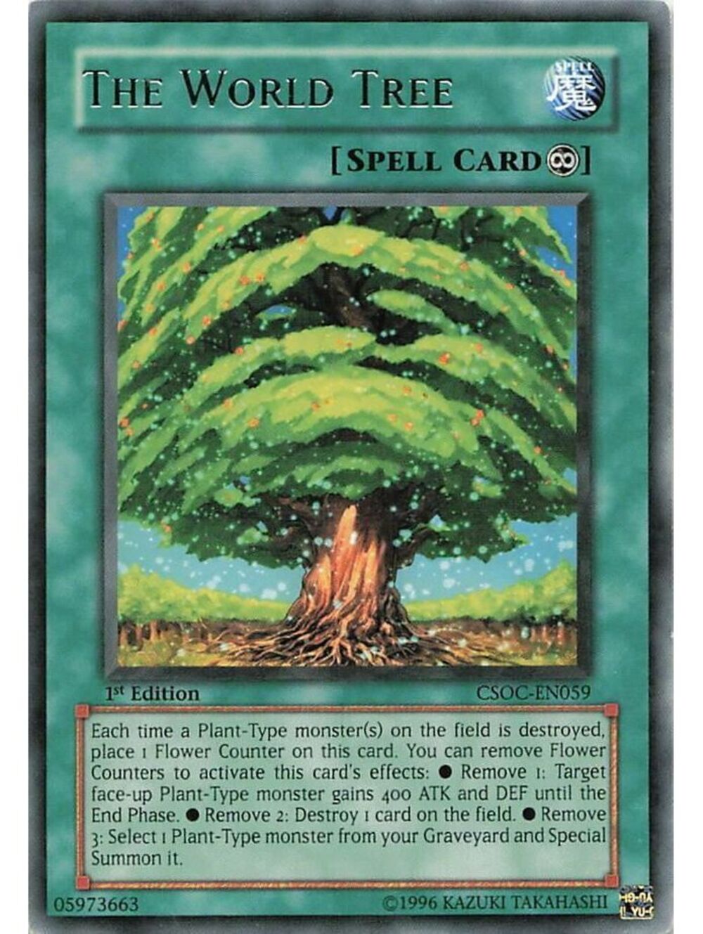 Yu-Gi-Oh! TCG 2008 The World Tree NM CSOC